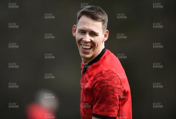 180321 - Wales Rugby Training - Liam Williams during training