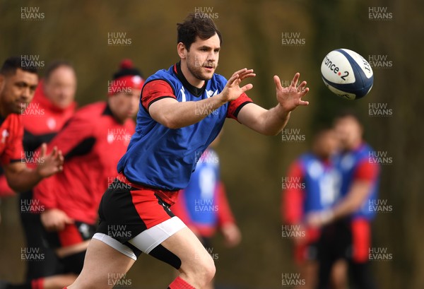180321 - Wales Rugby Training - Tomos Williams during training