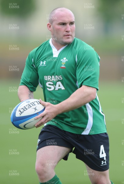 18.05.09 - Wales Rugby Training - Gareth Williams in action during training. 