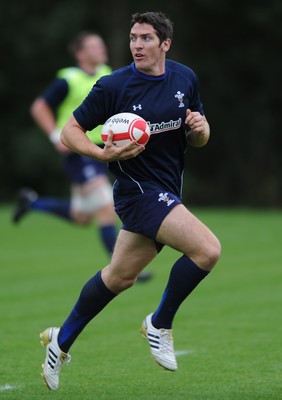 18.08.11 - Wales Rugby Training - James Hook during training. 