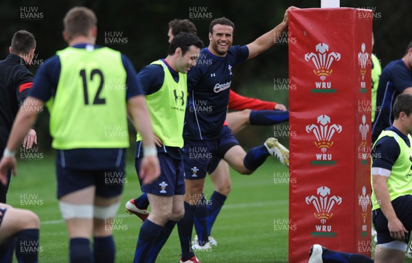 18.08.11 - Wales Rugby Training - Jamie Roberts during training. 