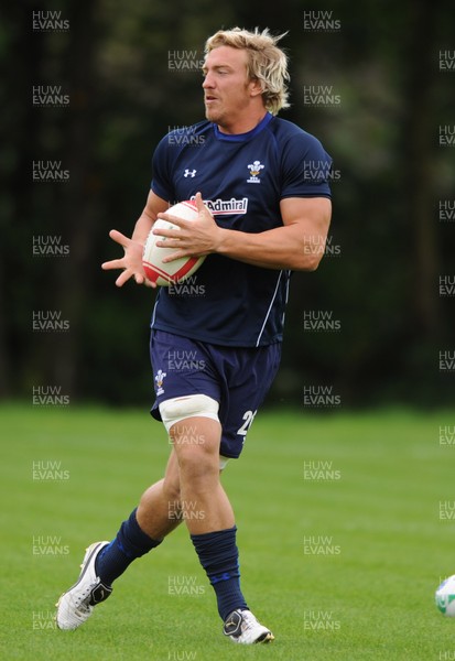 18.08.11 - Wales Rugby Training - Andy Powell during training. 