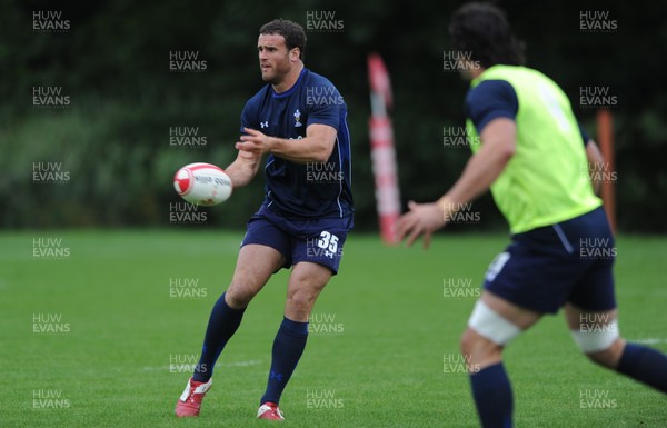 18.08.11 - Wales Rugby Training - Jamie Roberts during training. 