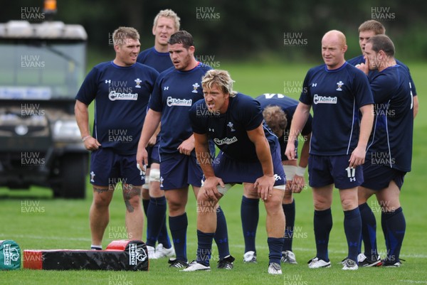18.08.11 - Wales Rugby Training - Andy Powell during training. 