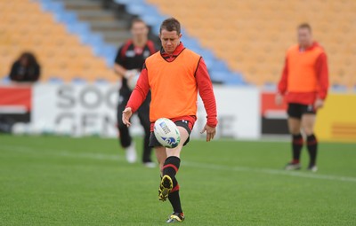 18.10.11 - Wales Rugby Training - Shane Williams during training. 