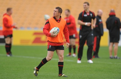 18.10.11 - Wales Rugby Training - Shane Williams during training. 