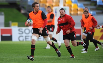 18.10.11 - Wales Rugby Training - Ryan Jones during training. 