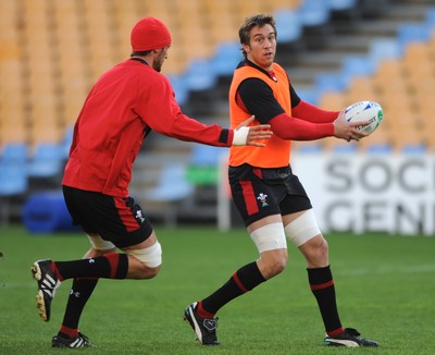 18.10.11 - Wales Rugby Training - Ryan Jones during training. 