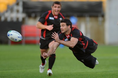 18.10.11 - Wales Rugby Training - Mike Phillips during training. 