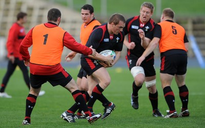 18.10.11 - Wales Rugby Training - Gethin Jenkins during training. 