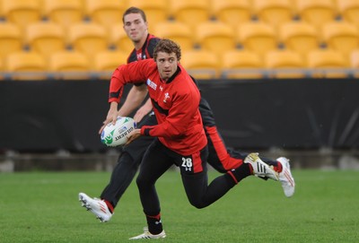 18.10.11 - Wales Rugby Training - Leigh Halfpenny during training. 