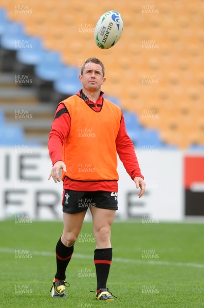 18.10.11 - Wales Rugby Training - Shane Williams during training. 
