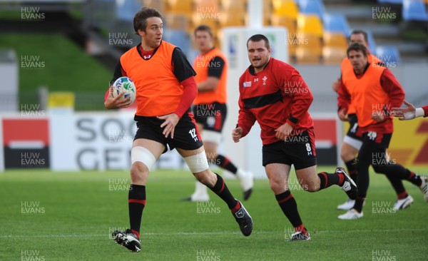 18.10.11 - Wales Rugby Training - Ryan Jones during training. 