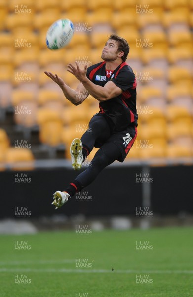 18.10.11 - Wales Rugby Training - Leigh Halfpenny during training. 