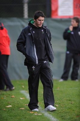 18.11.08 - Wales Rugby Training - James Hook sits out of Wales Training 