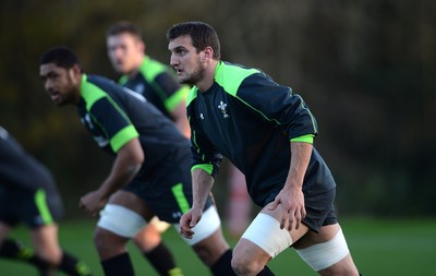 181114 - Wales Rugby Training -Sam Warburton during training