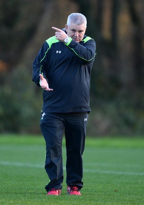 181114 - Wales Rugby Training -Warren Gatland during training