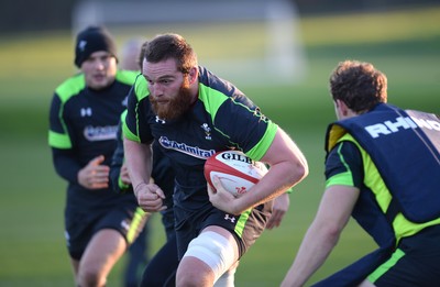 181114 - Wales Rugby Training -Jake Ball during training