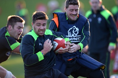 181114 - Wales Rugby Training -Rhys Webb during training