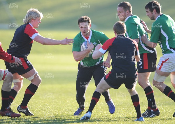 190213 - Wales Rugby Training -George North during training