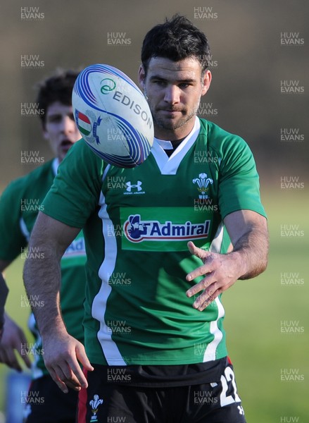 190213 - Wales Rugby Training -Mike Phillips during training