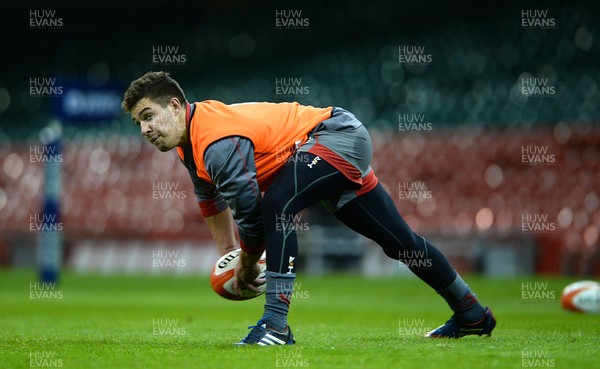 190214 - Wales Rugby Training -Rhys Webb during training