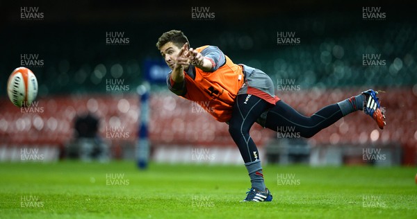 190214 - Wales Rugby Training -Rhys Webb during training