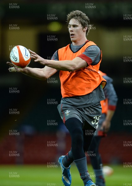 190214 - Wales Rugby Training -Liam Williams during training