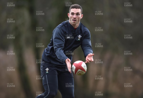 190219 - Wales Rugby Training - George North during training