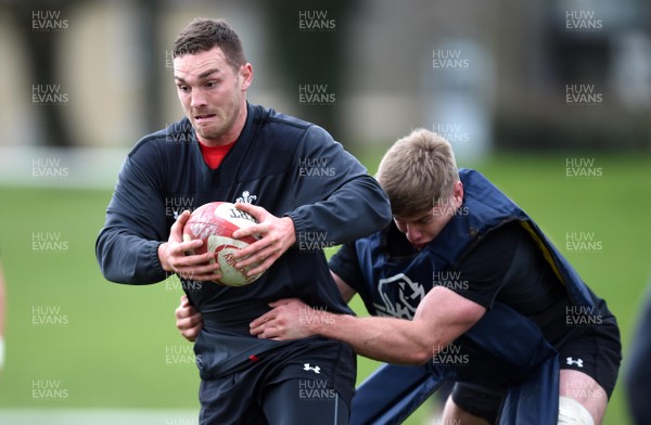 190219 - Wales Rugby Training - George North during training