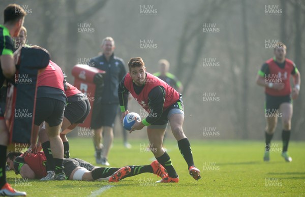 190315 - Wales Rugby Training -Rhys Webb during training