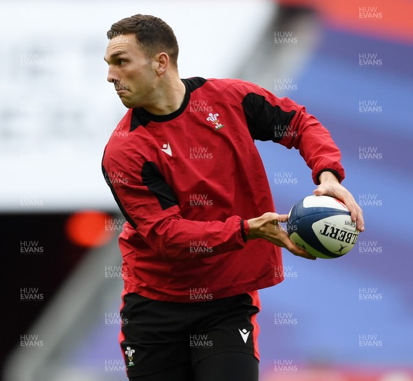190321 - Wales Rugby Training - George North during training