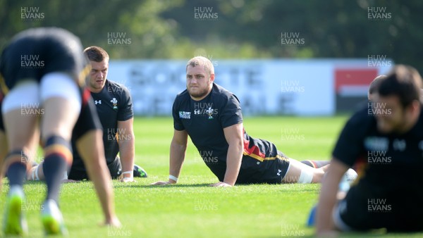 190915 - Wales Rugby World Cup Training -James King during training