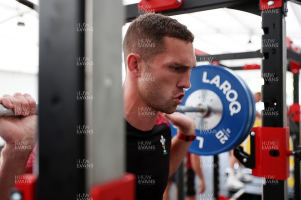 190923 - Wales Rugby Gym Session in the week leading up to their Rugby World Cup game against Australia - George North during training