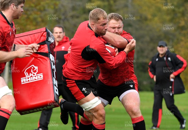 191020 - Wales Rugby Training - Ross Moriarty during training