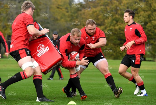 191020 - Wales Rugby Training - Ross Moriarty during training
