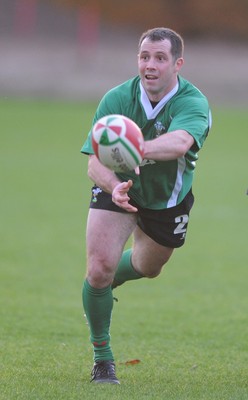 19.11.09 - Wales Rugby Training - Gareth Cooper in action during training. 