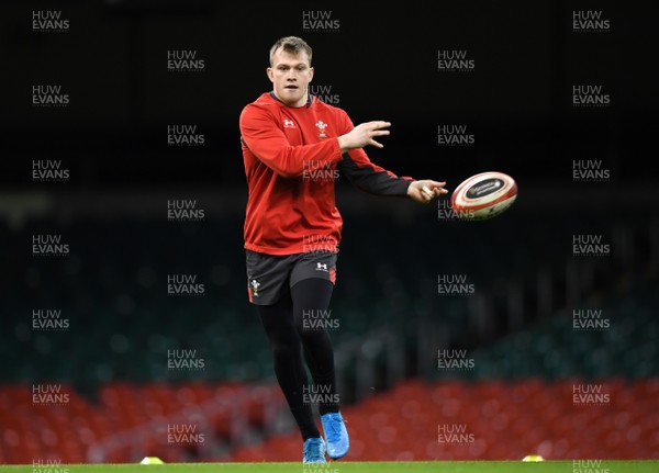 200220 - Wales Rugby Training - Nick Tompkins during training