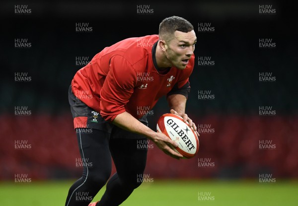 200220 - Wales Rugby Training - George North during training