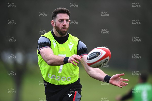 200223 - Wales Rugby Training - Alex Cuthbert during training