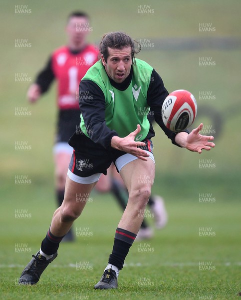 200223 - Wales Rugby Training - Justin Tipuric during training