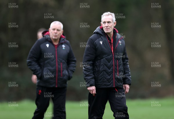 200224 - Wales Rugby Training in the week leading up to their 6 Nations game against Ireland - Rob Howley during training