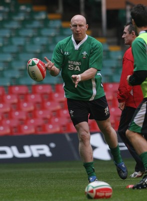 20.03.09 - Wales Rugby Wales' Tom Shanklin takes part in a training session ahead of his sides Six Nations decider against Ireland tomorrow (Sat) 
