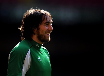 20.03.09 - Wales Rugby Wales Ryan Jones during a training session ahead of his sides Six Nations decider against Ireland tomorrow (Sat) 