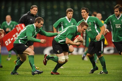 20.11.08 - Wales Rugby Training - Wales' Dafydd Jones during training 