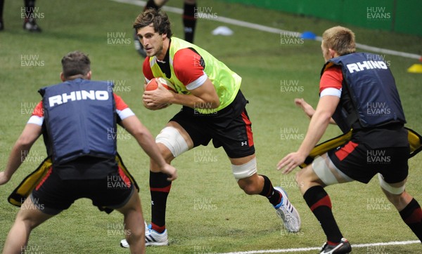 201112 - Wales Rugby Training -Luke Charteris during training