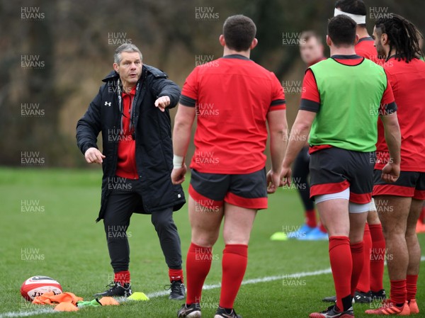 220120 - Wales Rugby Training - Byron Hayward during training