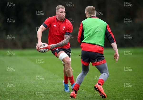 220120 - Wales Rugby Training - Ross Moriarty during training