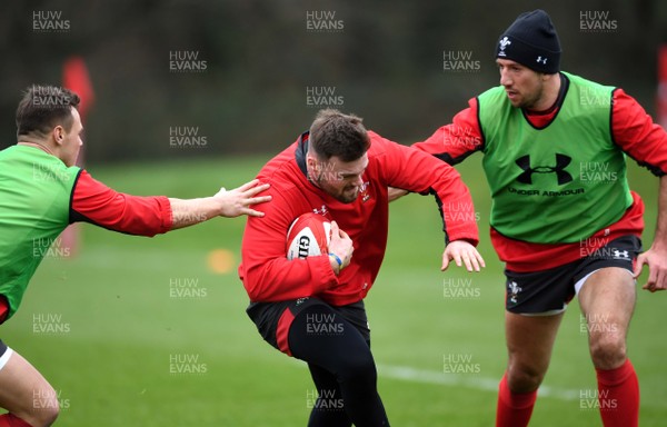 220120 - Wales Rugby Training - Owen Lane during training