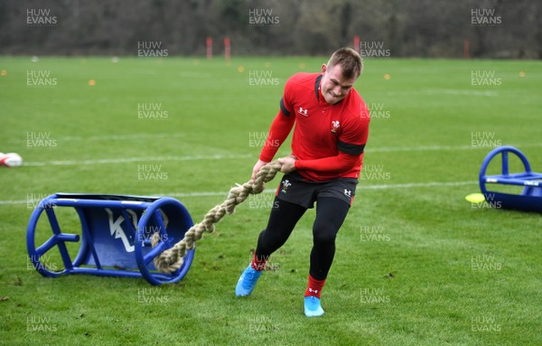 220120 - Wales Rugby Training - Nick Tompkins during training